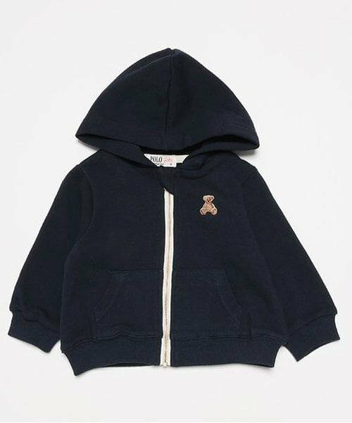 petit main / プティマイン ベビー・キッズウエア | 【POLO BCS】ジップアップパーカー(ベビーサイズ)（紺）