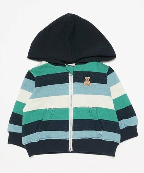 petit main / プティマイン ベビー・キッズウエア | 【POLO BCS】ジップアップパーカー(ベビーサイズ)（マルチ）