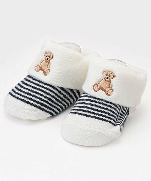 petit main / プティマイン ベビー・キッズウエア | 【POLO BCS】刺しゅうカップソックス（アイボリー）