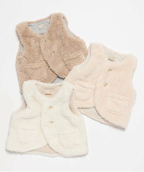 petit main / プティマイン ベビー・キッズウエア | 【抗菌防臭】ボアベスト | 詳細8