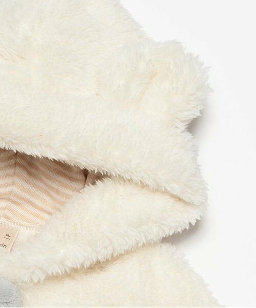 petit main / プティマイン ベビー・キッズウエア | 【抗菌防臭】2WAYアニマルボアケープ | 詳細3