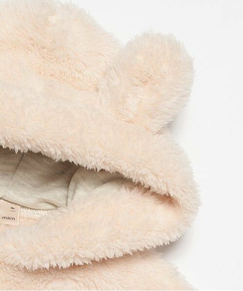 petit main / プティマイン ベビー・キッズウエア | 【抗菌防臭】2WAYアニマルボアケープ | 詳細4