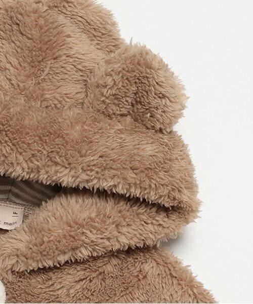 petit main / プティマイン ベビー・キッズウエア | 【抗菌防臭】2WAYアニマルボアケープ | 詳細5