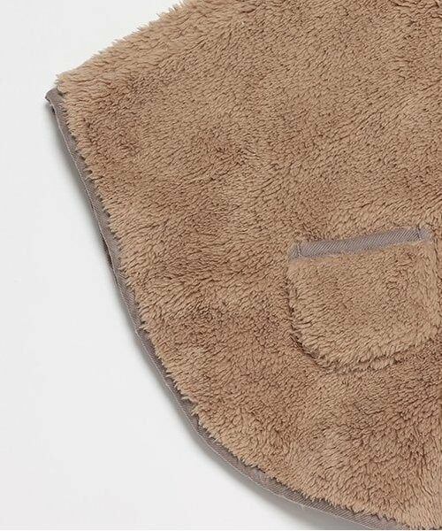 petit main / プティマイン ベビー・キッズウエア | 【抗菌防臭】2WAYアニマルボアケープ | 詳細9