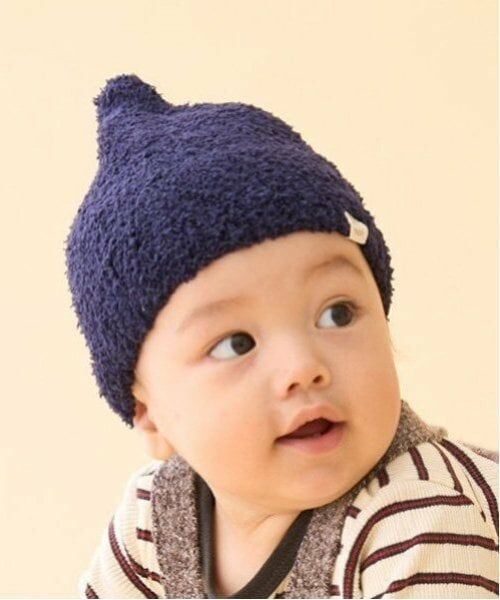 petit main / プティマイン ベビー・キッズグッズ | とんがりマシュマロビーニー（紺）