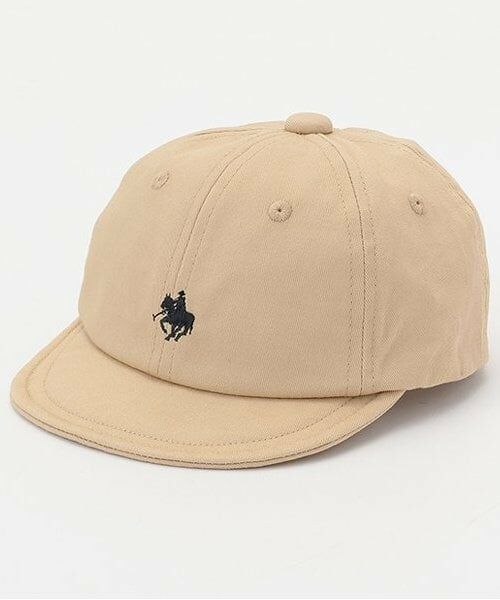 petit main / プティマイン ベビー・キッズグッズ | 【POLO BCS】刺繍キャップ（ベビーサイズ）（ベージュ）