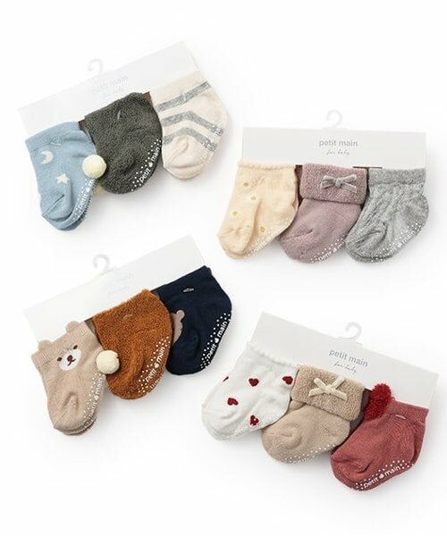 petit main / プティマイン ベビー・キッズウエア | BABY3Pソックス | 詳細8