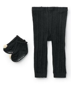 petit main / プティマイン ベビー・キッズウエア | ソックス付きレギンス
