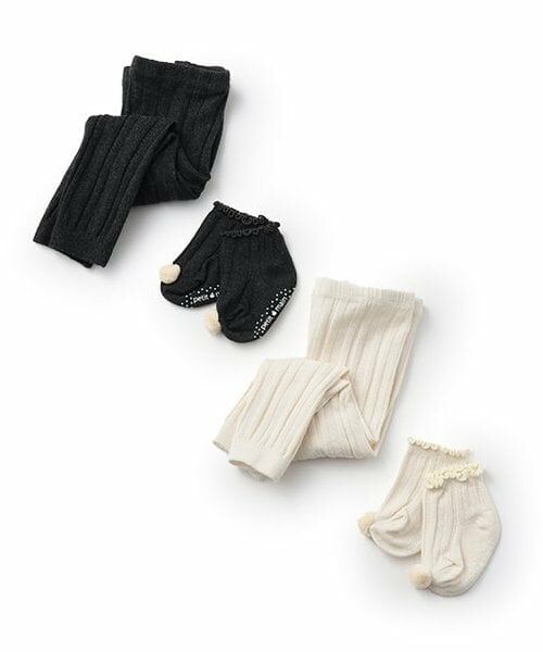 petit main / プティマイン ベビー・キッズウエア | ソックス付きレギンス | 詳細7