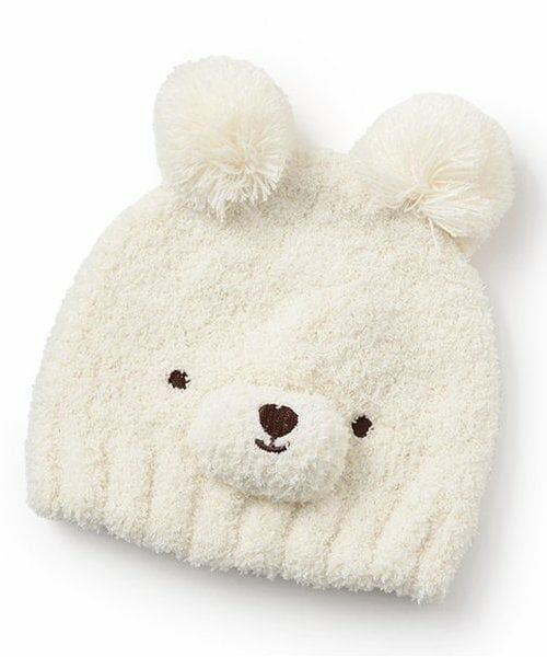 petit main / プティマイン ベビー・キッズグッズ | アニマルマシュマロビーニー（アイボリー）
