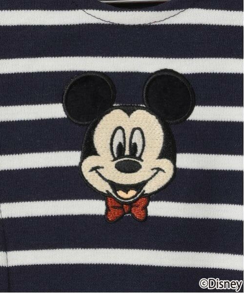 petit main / プティマイン ロンパース | 【Disney】ボーダー切替カバーオール | 詳細4