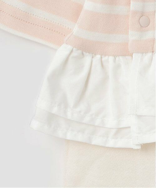 petit main / プティマイン ロンパース | 【Disney】ボーダー切替カバーオール | 詳細9