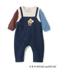 petit main / プティマイン ベビー・キッズウエア | 【おさるのジョージ】サロペット風カバーオール