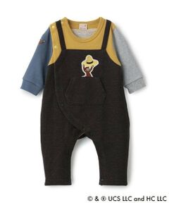 petit main / プティマイン ベビー・キッズウエア | 【おさるのジョージ】サロペット風カバーオール