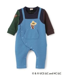 petit main / プティマイン ベビー・キッズウエア | 【おさるのジョージ】サロペット風カバーオール