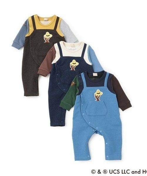 petit main / プティマイン ベビー・キッズウエア | 【おさるのジョージ】サロペット風カバーオール | 詳細17