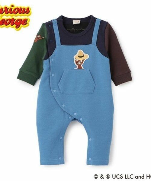 petit main / プティマイン ベビー・キッズウエア | 【おさるのジョージ】サロペット風カバーオール | 詳細18