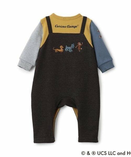 petit main / プティマイン ベビー・キッズウエア | 【おさるのジョージ】サロペット風カバーオール | 詳細4