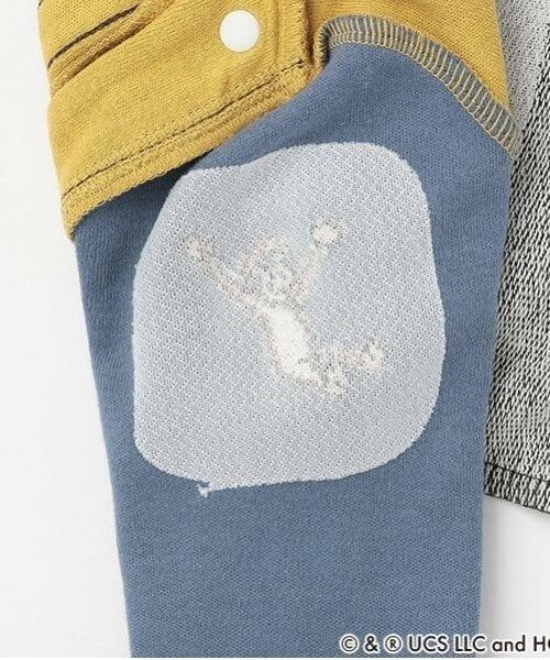 petit main / プティマイン ベビー・キッズウエア | 【おさるのジョージ】サロペット風カバーオール | 詳細9