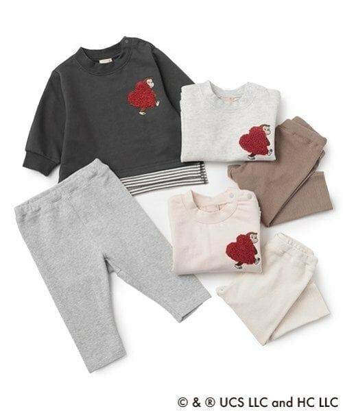 petit main / プティマイン ベビー・キッズウエア | 【おさるのジョージ】サガラAPセットアップ | 詳細13