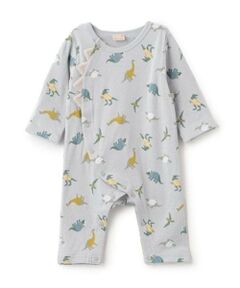 petit main / プティマイン ロンパース | 恐竜総柄カバーオール