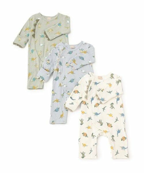 petit main / プティマイン ロンパース | 恐竜総柄カバーオール | 詳細10