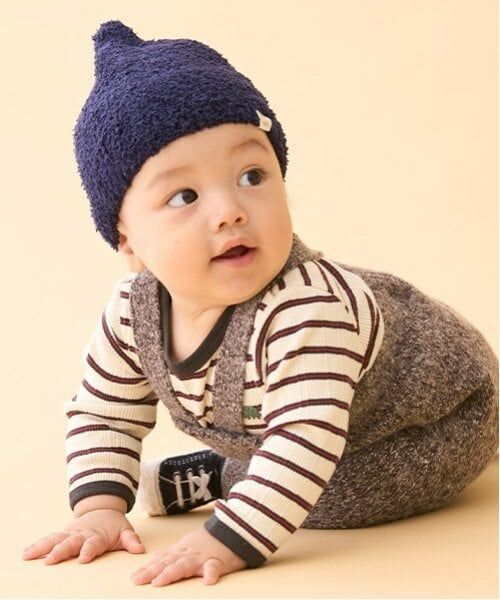 petit main / プティマイン ロンパース | ランダムテレコBDロンパース（赤）