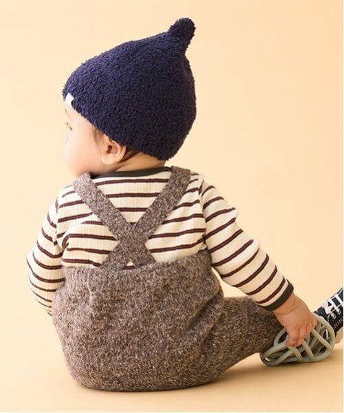 petit main / プティマイン ベビー・キッズウエア | サスつきニットパンツ | 詳細1