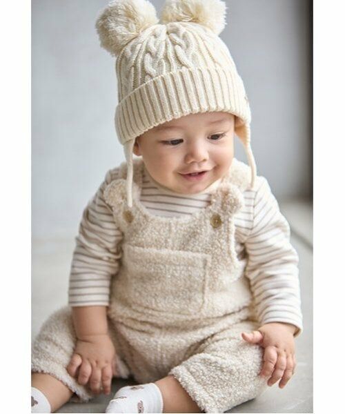 petit main / プティマイン ベビー・キッズウエア | もこもこサロペット | 詳細2