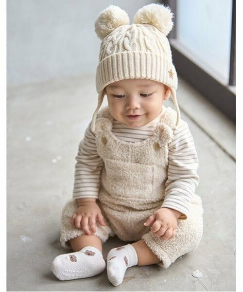 petit main / プティマイン ベビー・キッズウエア | もこもこサロペット | 詳細3