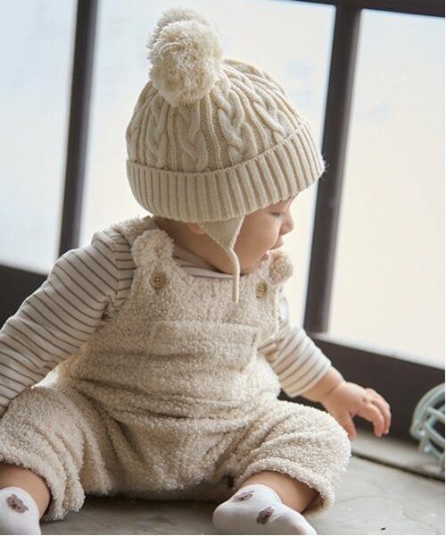 petit main / プティマイン ベビー・キッズウエア | もこもこサロペット | 詳細4