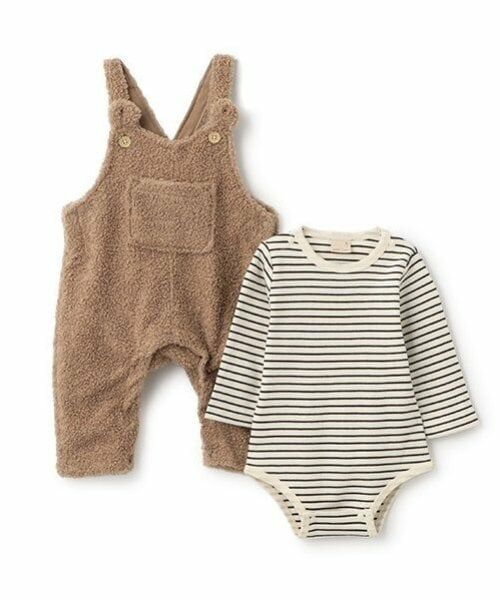 petit main / プティマイン ベビー・キッズウエア | もこもこサロペット | 詳細7