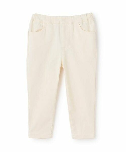 petit main / プティマイン その他パンツ | 裏起毛のびのびストレッチパンツ（ECRU(キナリ)）
