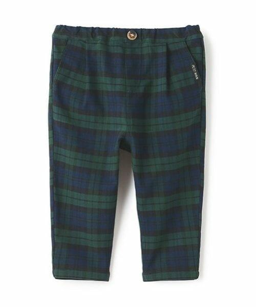 petit main / プティマイン その他パンツ | 裏起毛チェックテーパードパンツ | 詳細10