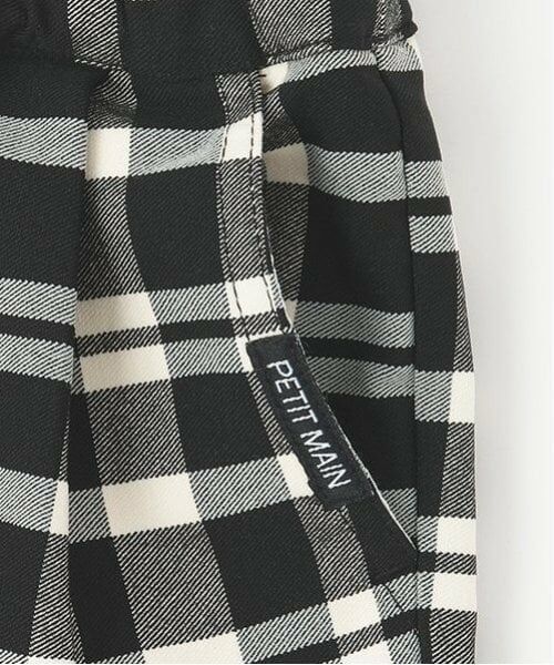 petit main / プティマイン その他パンツ | 裏起毛チェックテーパードパンツ | 詳細14