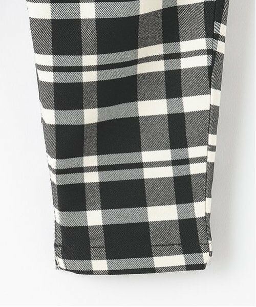 petit main / プティマイン その他パンツ | 裏起毛チェックテーパードパンツ | 詳細16