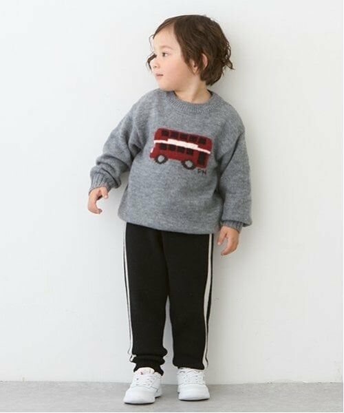 petit main / プティマイン その他パンツ | ニットトラックパンツ | 詳細10