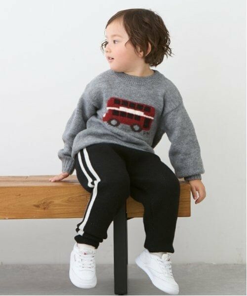 petit main / プティマイン その他パンツ | ニットトラックパンツ | 詳細11