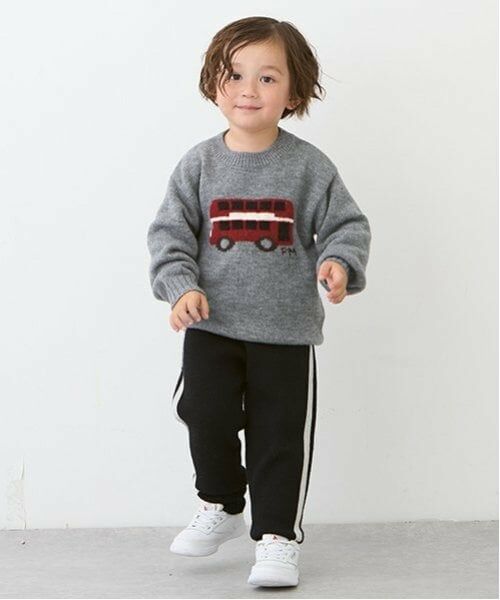 petit main / プティマイン その他パンツ | ニットトラックパンツ | 詳細9