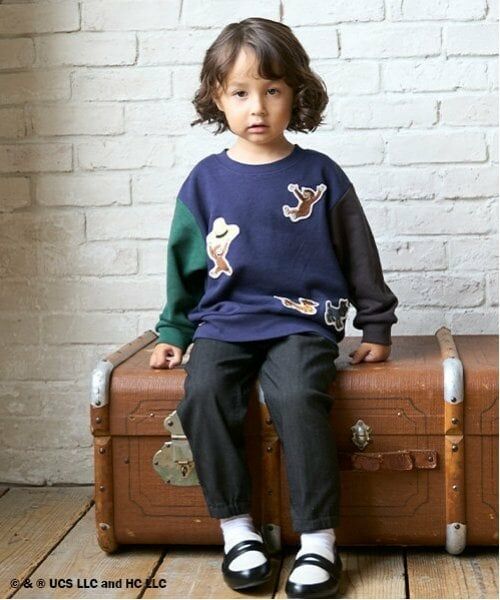 petit main / プティマイン その他パンツ | ストレッチヘリンボーンパンツ | 詳細2