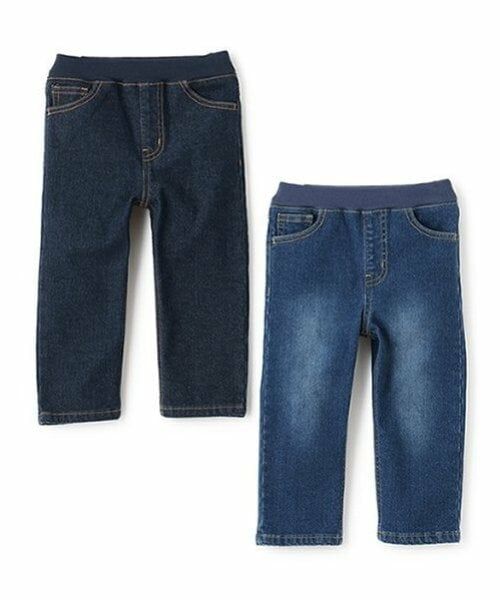 petit main / プティマイン その他パンツ | 裏起毛デニムストレートパンツ | 詳細13