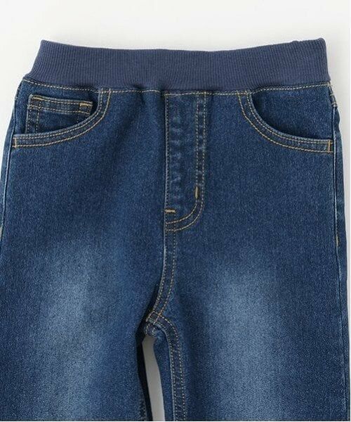 petit main / プティマイン その他パンツ | 裏起毛デニムストレートパンツ | 詳細7