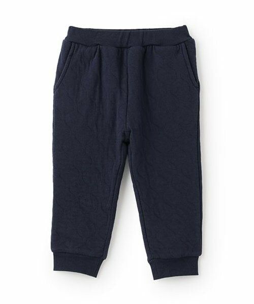 petit main / プティマイン その他パンツ | やわらかカットキルトパンツ（紺）