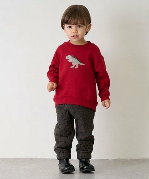 petit main / プティマイン その他パンツ | 切替キルティングパンツ | 詳細1