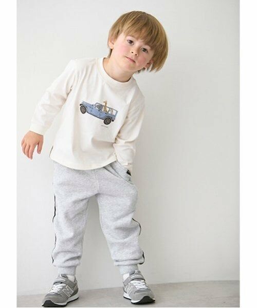 petit main / プティマイン その他パンツ | サイドラインスウェットパンツ | 詳細4