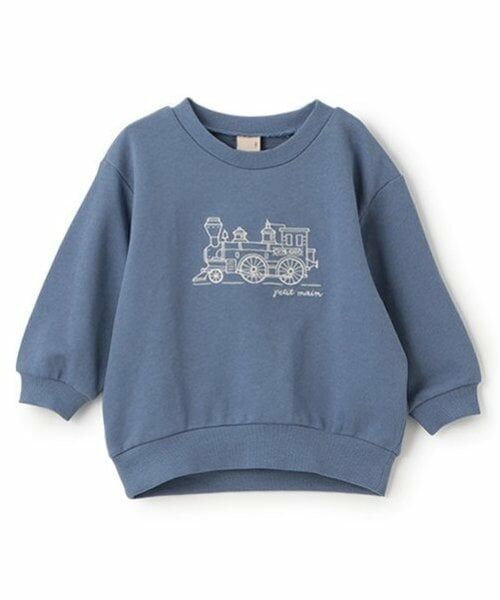 petit main / プティマイン スウェット | 【プティプラ】BOYSトレーナー（ブルー）