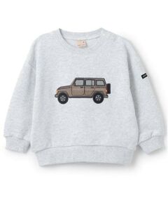 petit main / プティマイン スウェット | 車アップリケトレーナー