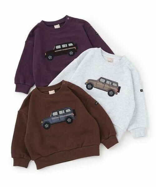 petit main / プティマイン スウェット | 車アップリケトレーナー | 詳細13