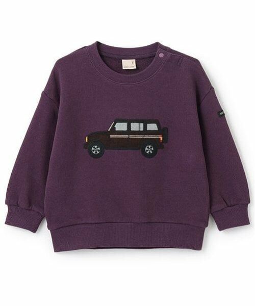 petit main / プティマイン スウェット | 車アップリケトレーナー | 詳細14