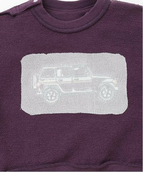 petit main / プティマイン スウェット | 車アップリケトレーナー | 詳細9